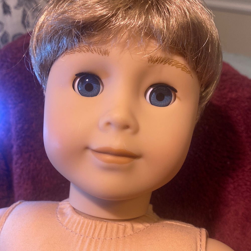 American Girl Truly Me Just Like You #74 Blonde Hair Blue Eyes 18" Boy Doll